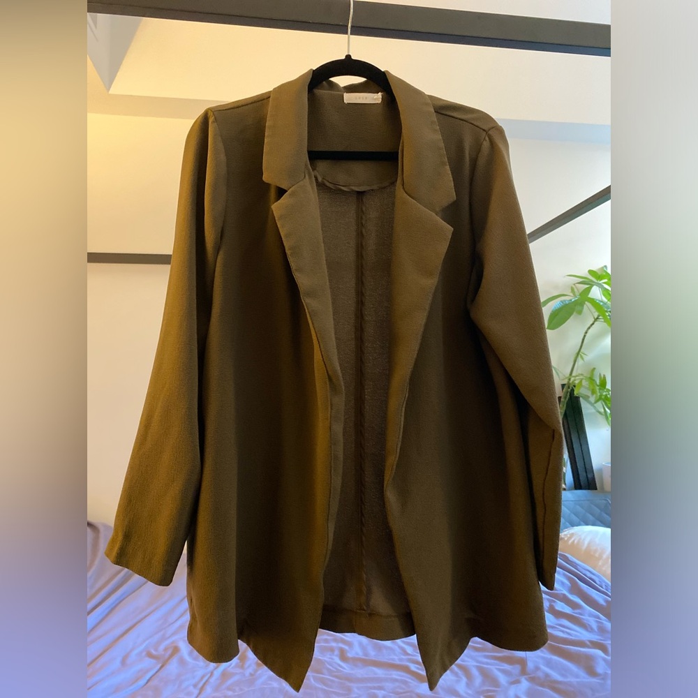 Lush Lightweight Blazer, Brown/ Coffee Color, Size M, Like New